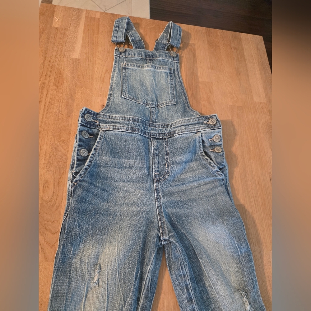 Cat & Jack Denim Blue Girls's Overalls Small (6/7) NWOT